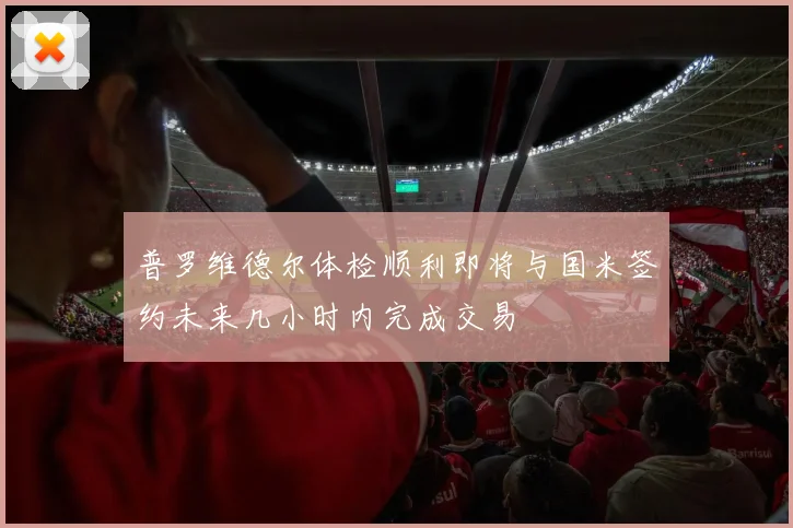 普罗维德尔体检顺利即将与国米签约未来几小时内完成交易